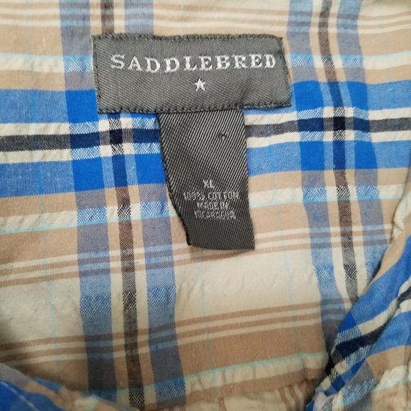 Saddlebred button down dress shirt XL - Picture 3 of 4